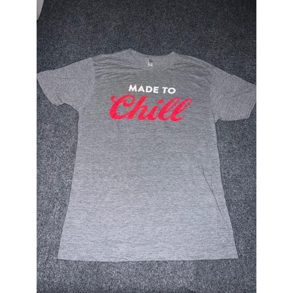 American Apparel Made to Chill Coors Light Gray Tri-Blend T-Shirt Size L
